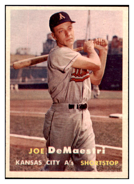 1957 Topps Baseball #044 Joe Demaestri A's NR-MT 497278