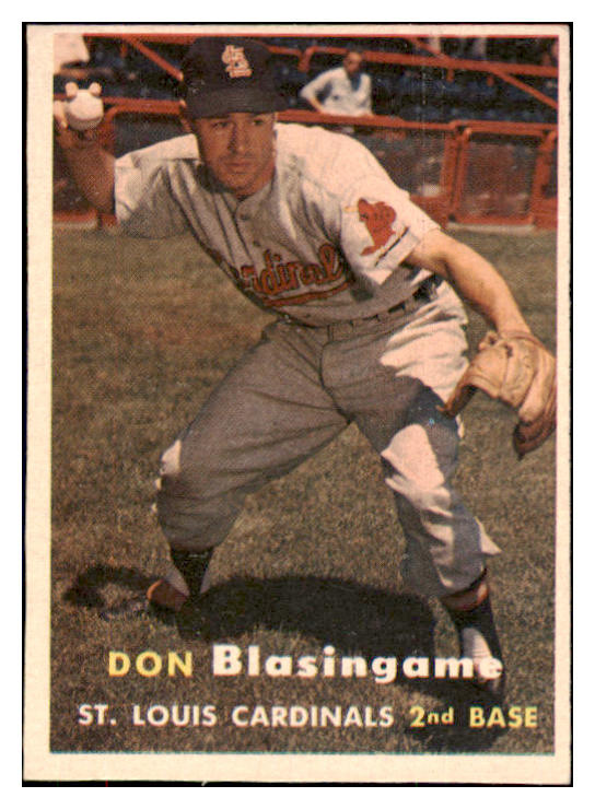 1957 Topps Baseball #047 Don Blasingame Cardinals EX-MT 497280