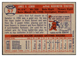 1957 Topps Baseball #057 Jim Lemon Senators NR-MT 497291