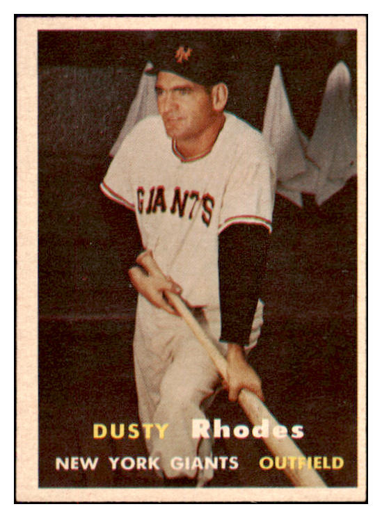 1957 Topps Baseball #061 Dusty Rhodes Giants NR-MT 497294