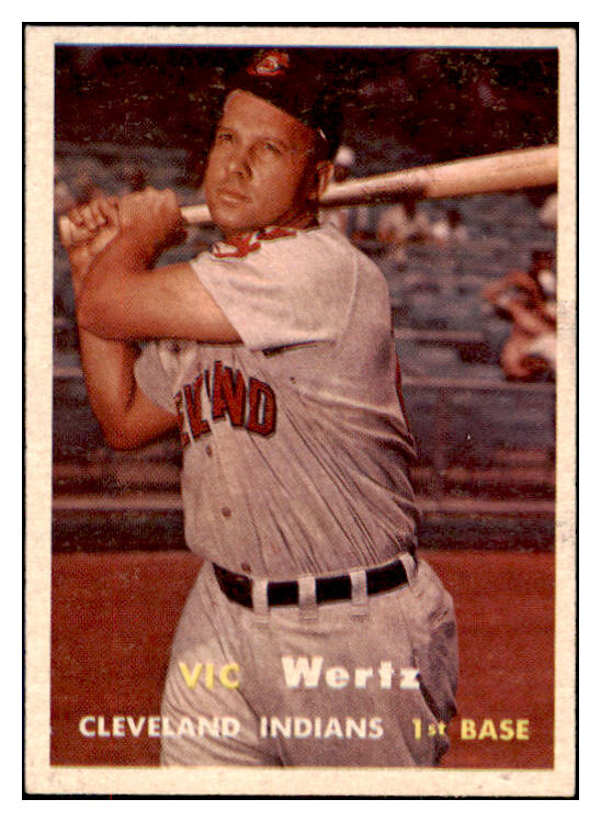 1957 Topps Baseball #078 Vic Wertz Indians NR-MT 497307