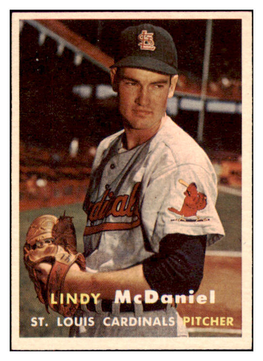 1957 Topps Baseball #079 Lindy McDaniel Cardinals NR-MT 497309