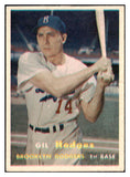 1957 Topps Baseball #080 Gil Hodges Dodgers EX-MT 497310