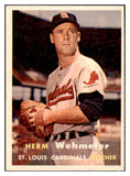 1957 Topps Baseball #081 Herm Wehmeier Cardinals NR-MT 497311