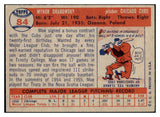 1957 Topps Baseball #084 Moe Drabowsky Cubs EX-MT 497315