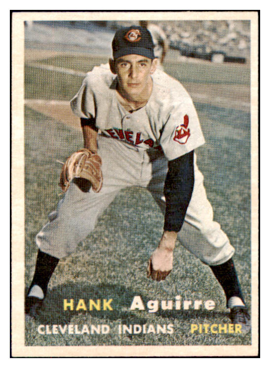 1957 Topps Baseball #096 Hank Aguirre Indians NR-MT 497325