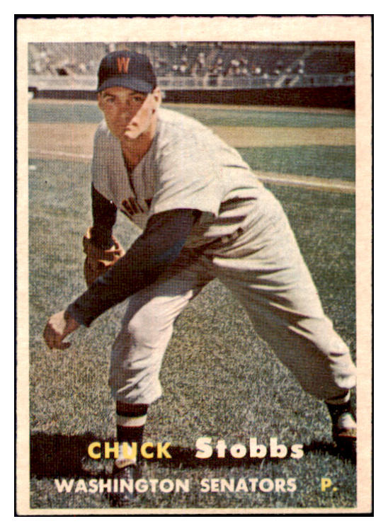 1957 Topps Baseball #101 Chuck Stobbs Senators EX-MT 497331