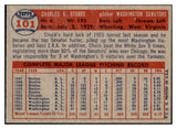 1957 Topps Baseball #101 Chuck Stobbs Senators EX-MT 497331