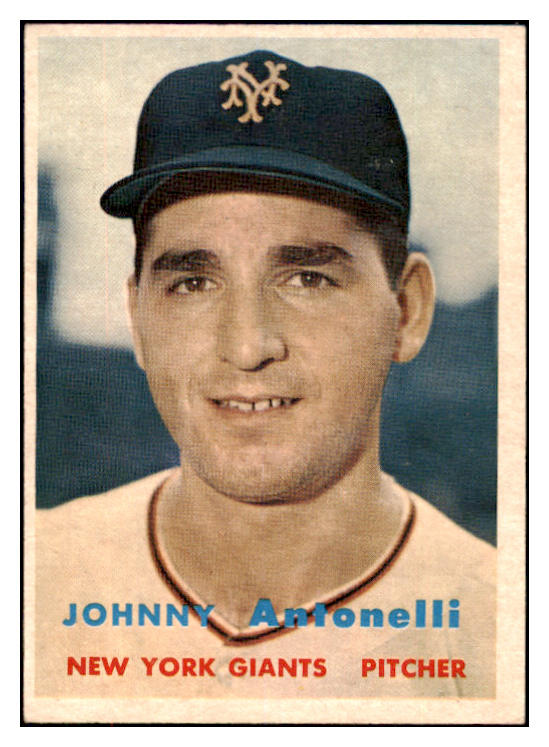 1957 Topps Baseball #105 Johnny Antonelli Giants NR-MT 497335