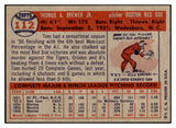 1957 Topps Baseball #112 Tom Brewer Red Sox EX-MT 497341