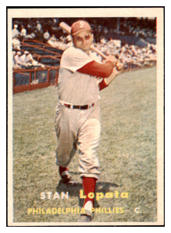 1957 Topps Baseball #119 Stan Lopata Phillies EX-MT 497344