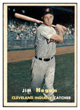 1957 Topps Baseball #136 Jim Hegan Indians NR-MT 497351