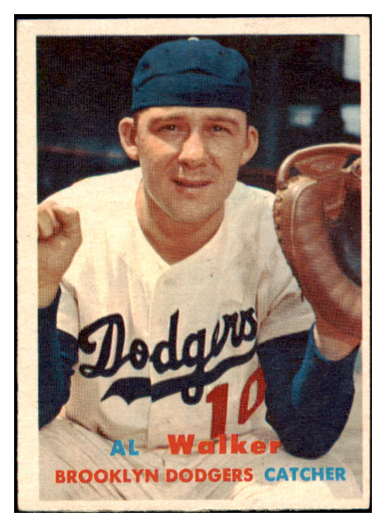 1957 Topps Baseball #147 Al Walker Dodgers EX-MT 497360