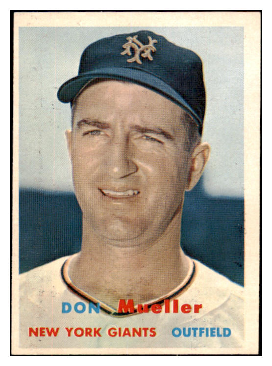 1957 Topps Baseball #148 Don Mueller Giants EX-MT 497361