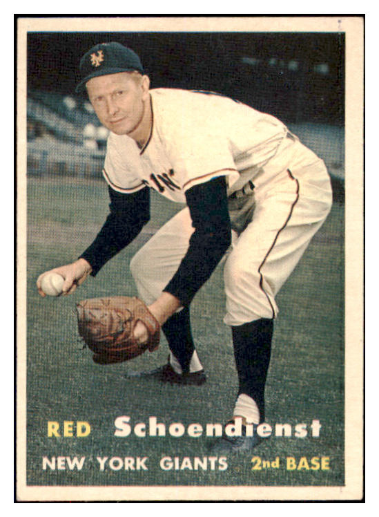 1957 Topps Baseball #154 Red Schoendienst Giants EX-MT 497365