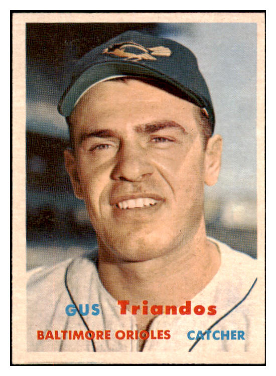 1957 Topps Baseball #156 Gus Triandos Orioles NR-MT 497366