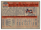 1957 Topps Baseball #169 Herb Plews Senators EX-MT 497380
