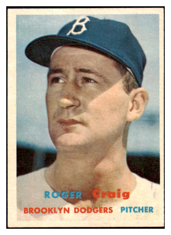 1957 Topps Baseball #173 Roger Craig Dodgers NR-MT 497384