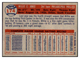 1957 Topps Baseball #174 Willie Jones Phillies NR-MT 497386