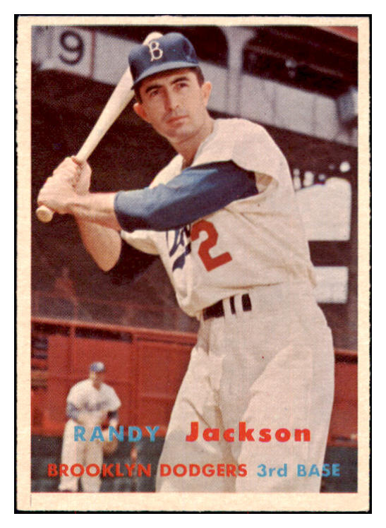 1957 Topps Baseball #190 Randy Jackson Dodgers NR-MT 497398