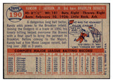 1957 Topps Baseball #190 Randy Jackson Dodgers NR-MT 497398
