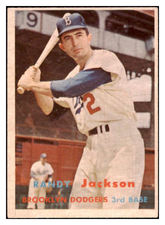 1957 Topps Baseball #190 Randy Jackson Dodgers EX-MT 497399