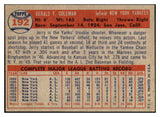 1957 Topps Baseball #192 Jerry Coleman Yankees EX-MT 497401