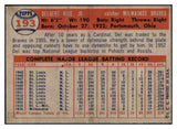 1957 Topps Baseball #193 Del Rice Braves NR-MT 497402