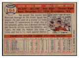 1957 Topps Baseball #194 Hal Brown Orioles EX-MT 497404