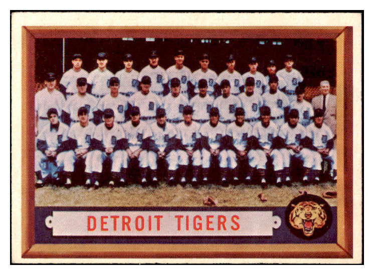 1957 Topps Baseball #198 Detroit Tigers Team EX-MT 497410
