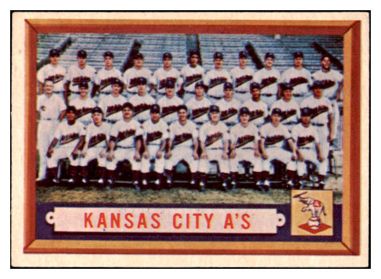 1957 Topps Baseball #204 Kansas City A's Team EX-MT 497411