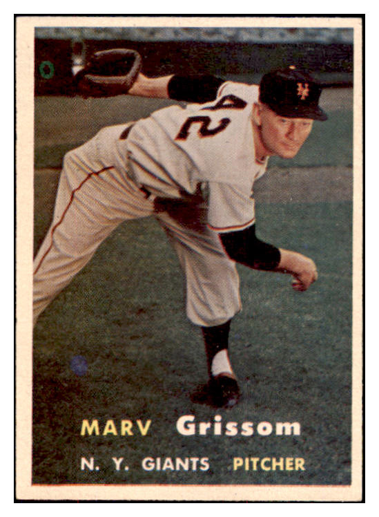 1957 Topps Baseball #216 Marv Grissom Giants NR-MT 497417