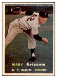 1957 Topps Baseball #216 Marv Grissom Giants NR-MT 497417