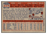 1957 Topps Baseball #219 Tom Acker Reds NR-MT 497419