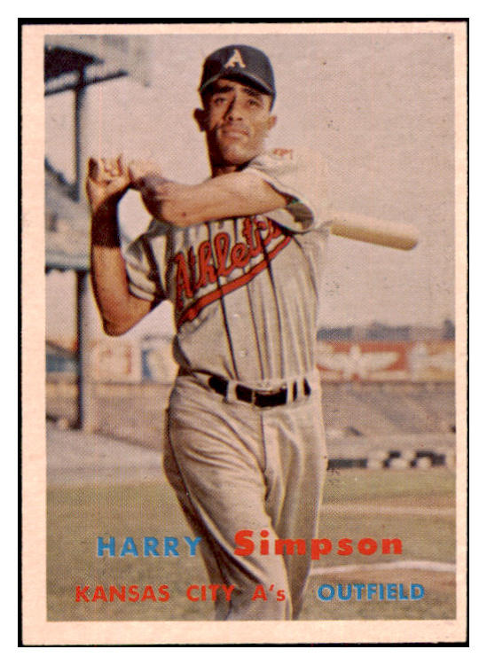 1957 Topps Baseball #225 Harry Simpson A's NR-MT 497424