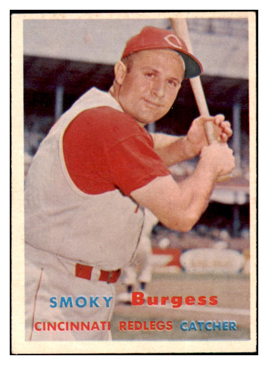 1957 Topps Baseball #228 Smoky Burgess Reds EX-MT 497426