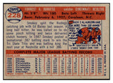 1957 Topps Baseball #228 Smoky Burgess Reds EX-MT 497426