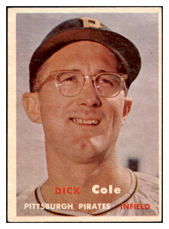 1957 Topps Baseball #234 Dick Cole Pirates EX-MT 497433