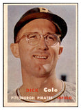 1957 Topps Baseball #234 Dick Cole Pirates EX-MT 497434