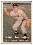 1957 Topps Baseball #237 Foster Castleman Giants NR-MT 497439