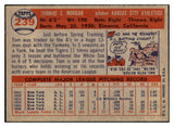 1957 Topps Baseball #239 Tom Morgan A's NR-MT 497442