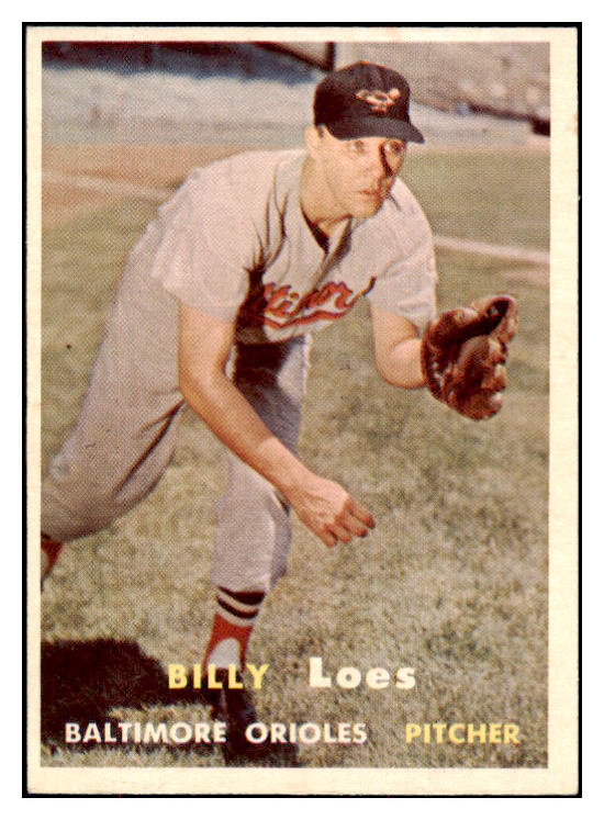 1957 Topps Baseball #244 Billy Loes Orioles NR-MT 497447