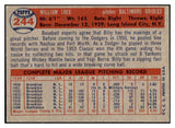 1957 Topps Baseball #244 Billy Loes Orioles NR-MT 497447