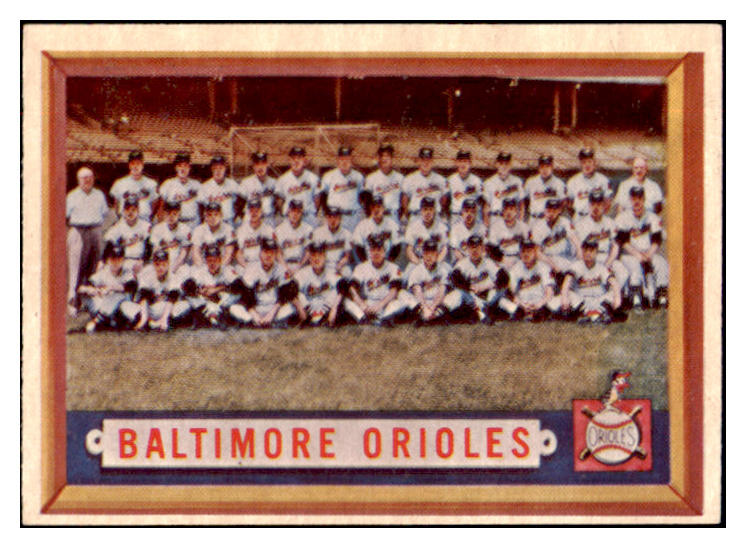 1957 Topps Baseball #251 Baltimore Orioles Team EX-MT 497452