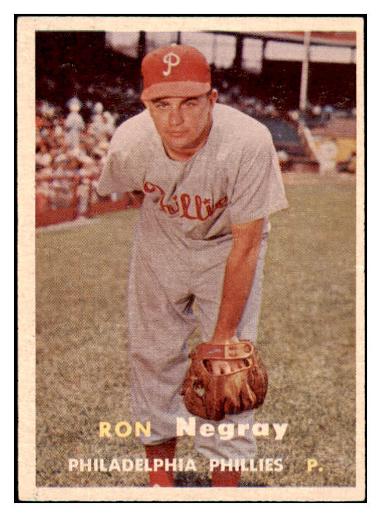 1957 Topps Baseball #254 Ron Negray Phillies NR-MT 497455