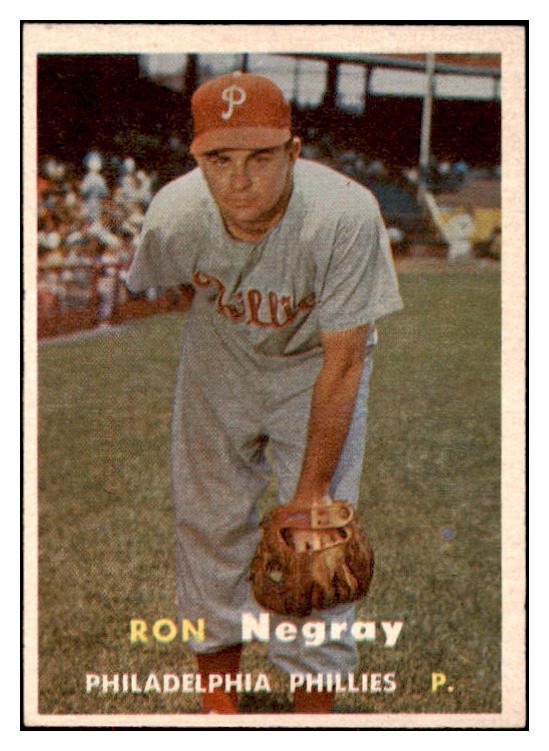 1957 Topps Baseball #254 Ron Negray Phillies NR-MT 497456