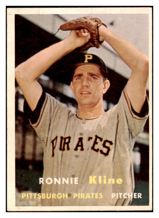 1957 Topps Baseball #256 Ronnie Kline Pirates NR-MT 497458