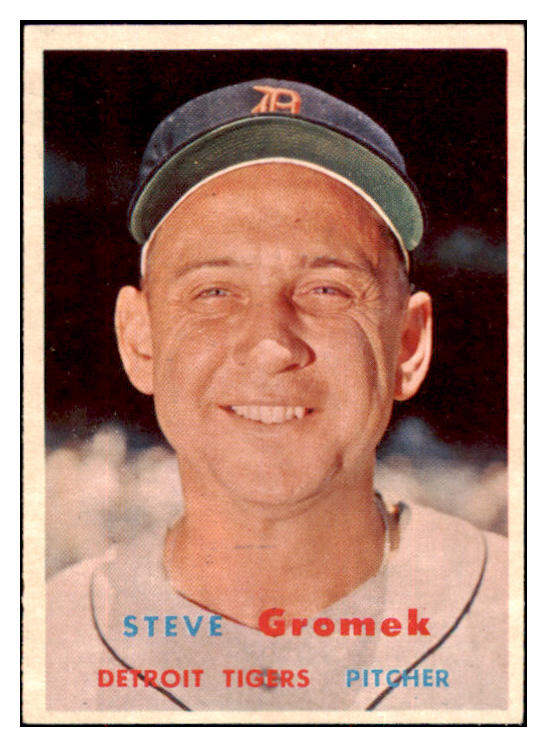 1957 Topps Baseball #258 Steve Gromek Tigers NR-MT 497460