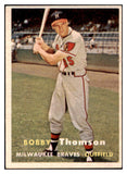 1957 Topps Baseball #262 Bobby Thomson Braves EX-MT 497464