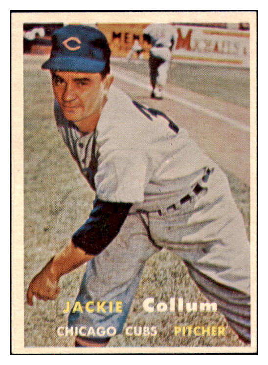 1957 Topps Baseball #268 Jackie Collum Cubs NR-MT 497469